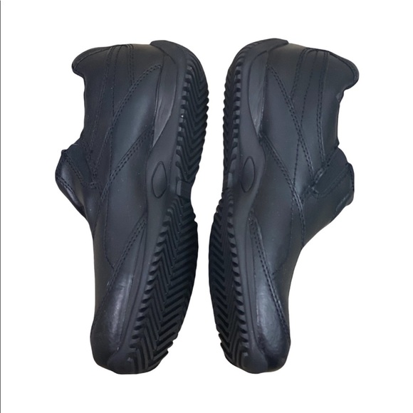 Grabbers NWT Black Leather Unisex Slip On Slip Resistant Work Shoes - Picture 14 of 14